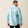 ARIAT Ariat Men's Light Blue Team Logo Twill Classic Fit Shirt 