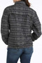 CINCH Cinch Women's Gray Southwestern Print 1/2 Zip Windbreaker Sweatshirt 