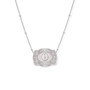 SPUR WEST SpurWest Silver Initial "O" Mini Belt Buckle Necklace 