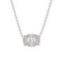 SPUR WEST SpurWest Silver Initial "A" Paperclip Chain Mini Belt Buckle Necklace 