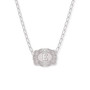 SPUR WEST SpurWest Silver Initial "E" Paperclip Chain Mini Belt Buckle Necklace 