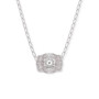 SPUR WEST SpurWest Silver Amelia Rose Mini Belt Buckle Paper Clip Chain Necklace 