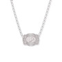 SPUR WEST SpurWest Silver Initial "P" Paperclip Chain Mini Belt Buckle Necklace 