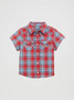 WRANGLER Wrangler Little Boy's Cherry Red Western Snap Shirt 