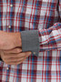WRANGLER Wrangler Men's Red Ombre Plaid Retro Premium Western Snap Plaid Shirt  WRANGLER Wrangler Men's Red Ombre Plaid Retro Premium Western Snap Plaid Shirt
