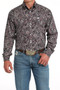 CINCH Cinch Men's Multicolor Paisley Print Button Down Western Shirt 
