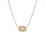 SPUR WEST Spur West Gold Ultra Mini Belt Buckle Initial "K" Necklace 