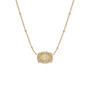 SPUR WEST Spur West Gold Ultra Mini Belt Buckle Initial "C" Necklace 