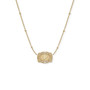 SPUR WEST Spur West Gold Ultra Mini Belt Buckle Initial "P" Necklace 