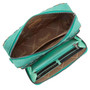 MONTANA WEST Montana West Wrangler Green Aztec Dual Sided Print Crossbody Purse 