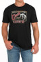 CINCH Cinch Men's Black Country Print Tee 