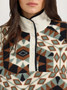 WRANGLER Wrangler Women's Green Retro Half Snap Sherpa Pullover 