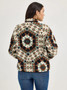 WRANGLER Wrangler Women's Green Retro Half Snap Sherpa Pullover 