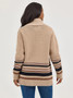 WRANGLER Wrangler Women's Brown Retro Western Cardigan 