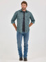 WRANGLER Wrangler Men's Pine Paisley Retro Western Snap Printed Shirt 