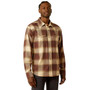 ARIAT Ariat Men's Brown Hudson Retro Fit Long Sleeve Button Up Tall Shirt 