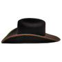 STETSON/RESISTOL/CHARLIE 1 HORSE Stetson Chocolate Bound Edge Foothills 3X Felt Cowboy Hat 