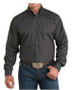 CINCH Cinch Men's Charcoal Paisley Print Classic Fit Button Down Shirt 