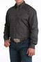 CINCH Cinch Men's Charcoal Paisley Print Classic Fit Button Down Shirt 