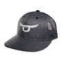 ROPESMART Ropesmart Men's Gray Classic Trucker Snapback With Silver Steer Cap 