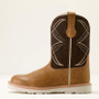 ARIAT Ariat Kid's Cottage/Aged Bark Suede Activate Round Toe Western Boot 