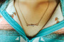 WILD JUNKIE Wild Junkie Silver Barbed Wire Charm Necklace 