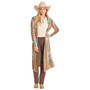 PANHANDLE SLIM Rock & Roll Denim Women's Brown Aztec Knit Duster  PANHANDLE SLIM Rock & Roll Denim Women's Brown Aztec Knit Duster