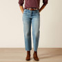 Ariat Women's Candy Ultra High Rise Cheyenne Yoke Tomboy Straight Leg Jean