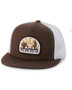 RED DIRT Red Dirt Men's Brown/White Daybreak Free Rein Logo Patch Ball Cap 