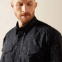 ARIAT Ariat Men's Black Finnigan Paisley Print Classic Fit Shirt  ARIAT Ariat Men's Black Finnigan Paisley Print Classic Fit Shirt