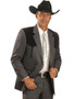 CIRCLE S Circle S Men's Heather Charcoal Boise Arrow Western Sports Tall Jacket 