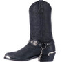 DINGO Dingo Men's Black Suiter Harness Fashion Toe Western Boot 