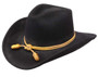 RESISTOL HATS RESISTOL JOHN WAYNE THE FORT CRUSHABLE BLACK CAVALRY COWBOY HAT 