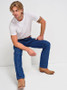WRANGLER Wrangler Men's Prewashed Indigo High Rise Original Fit Cowboy Cut Jean 