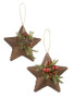  GANZ 5" ASST RUSTIC STAR ORNAMENT KK409 