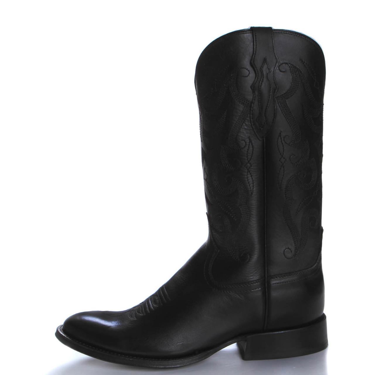 靴 Tony Lama Western Boots Black Y2k 26cm Tony Lama Men's Patron Black Round Toe Western Boot TL3014