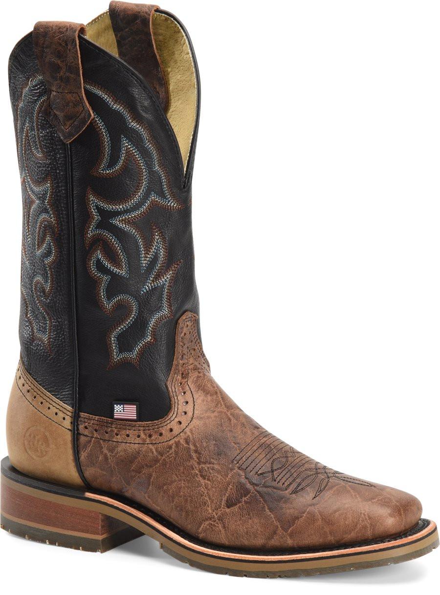 Double H Men's Black Grissom Western Work Boot | JW Stores