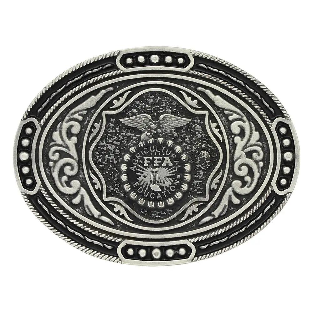 Cowboy Cowgirl Western Filigree Silver Plate Montana Silversmiths Belt Buckle Belt Buckle by Montana Silversmiths for Bourbon Cowgirl main image 4