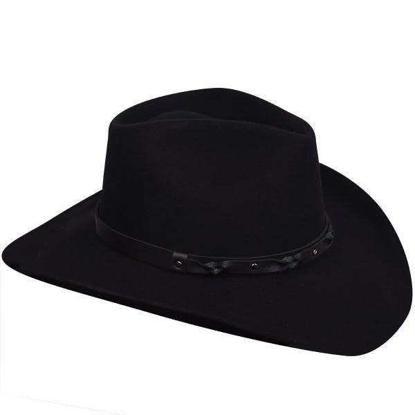 Bailey Unisex Black Navarro 2X Wool Felt Hat | JW Stores