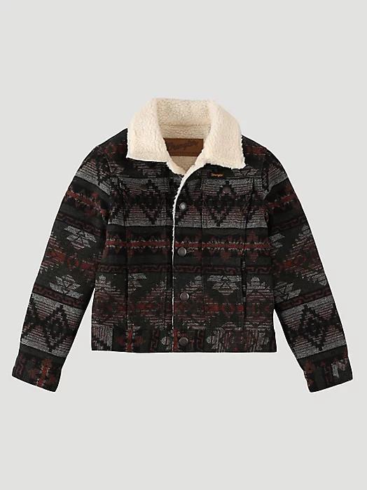 JEEP★UNISEX_CHEROKEE Fleece Lining Zip-up_2色 Wrangler Boy's Black Olive Sherpa Lined Jacket | JW Stores