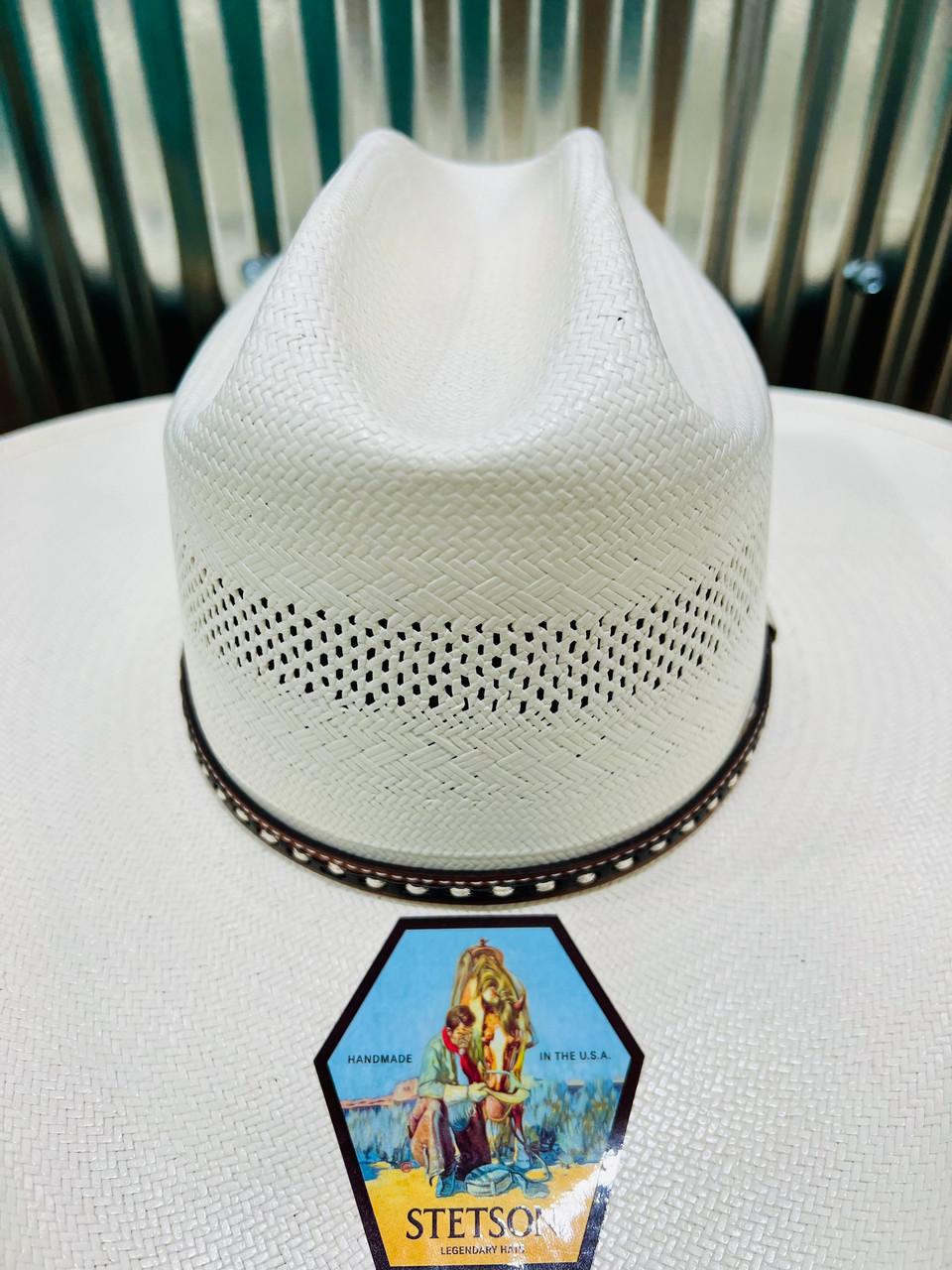 Stetson Men's Natural Crowley Straw Cowboy Hat JW Stores