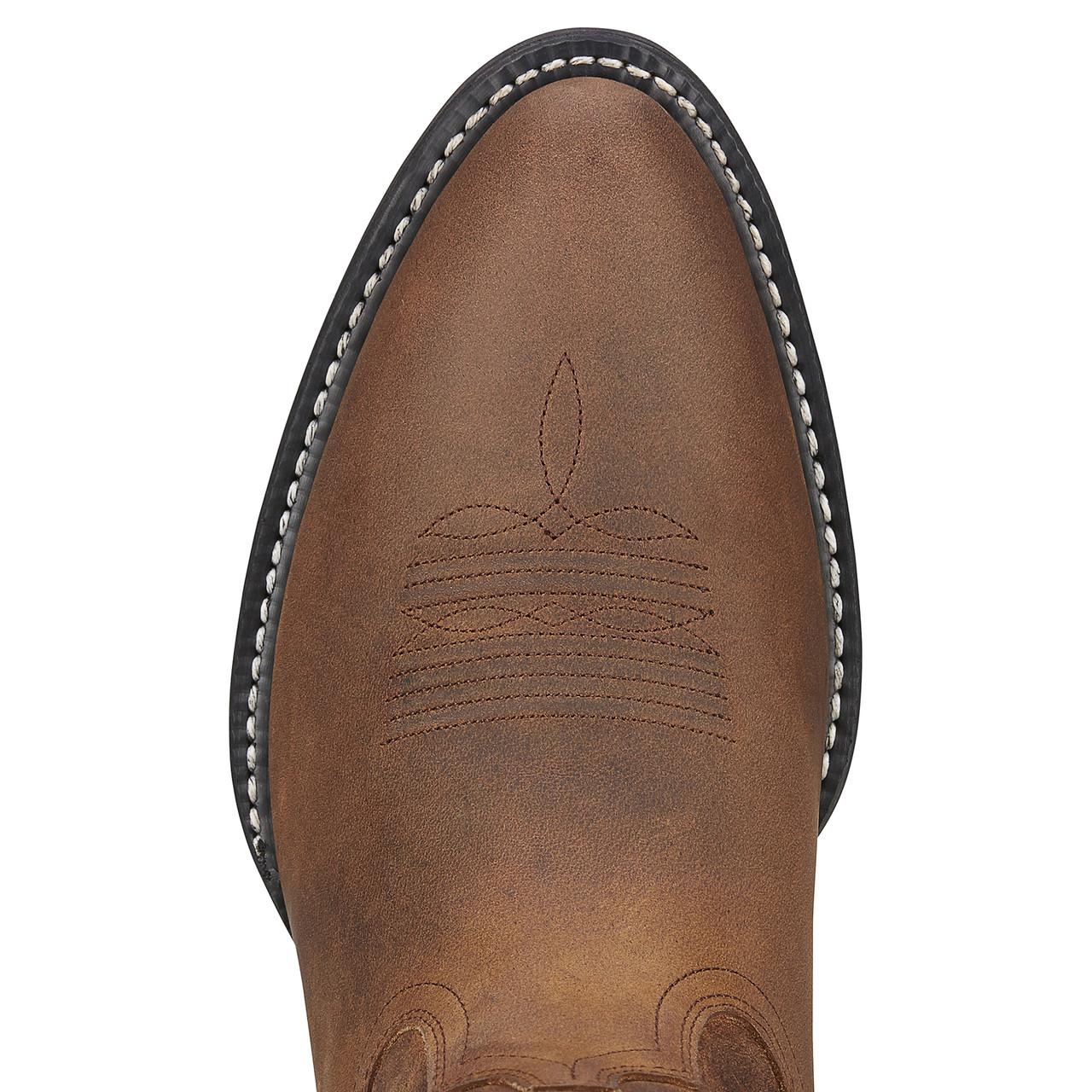 Ariat Size 9.5 EE‎ Brown Leather Cowboy Western Boots Style 10018588 Distressed Mens Ariat Distressed Brown Oakwood Square Toe Western  main image 3
