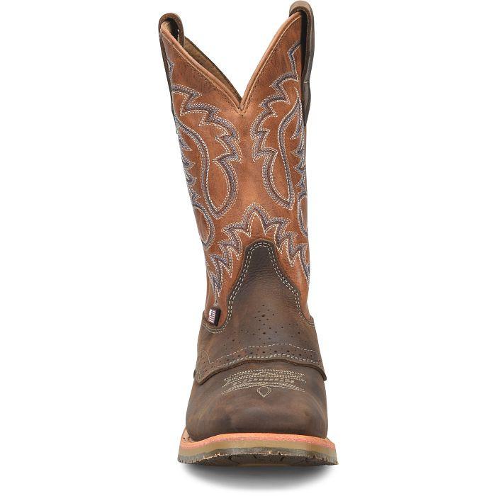Double H Cowboy Boots - Men’s 8 - Tan Brown Leather Double H Boots Men main image 4