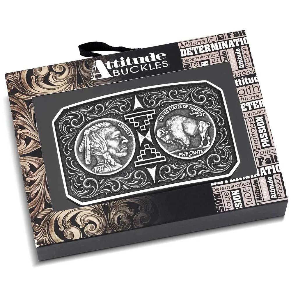 Montana Silversmiths Silver Westward Way Buckle | JW Stores