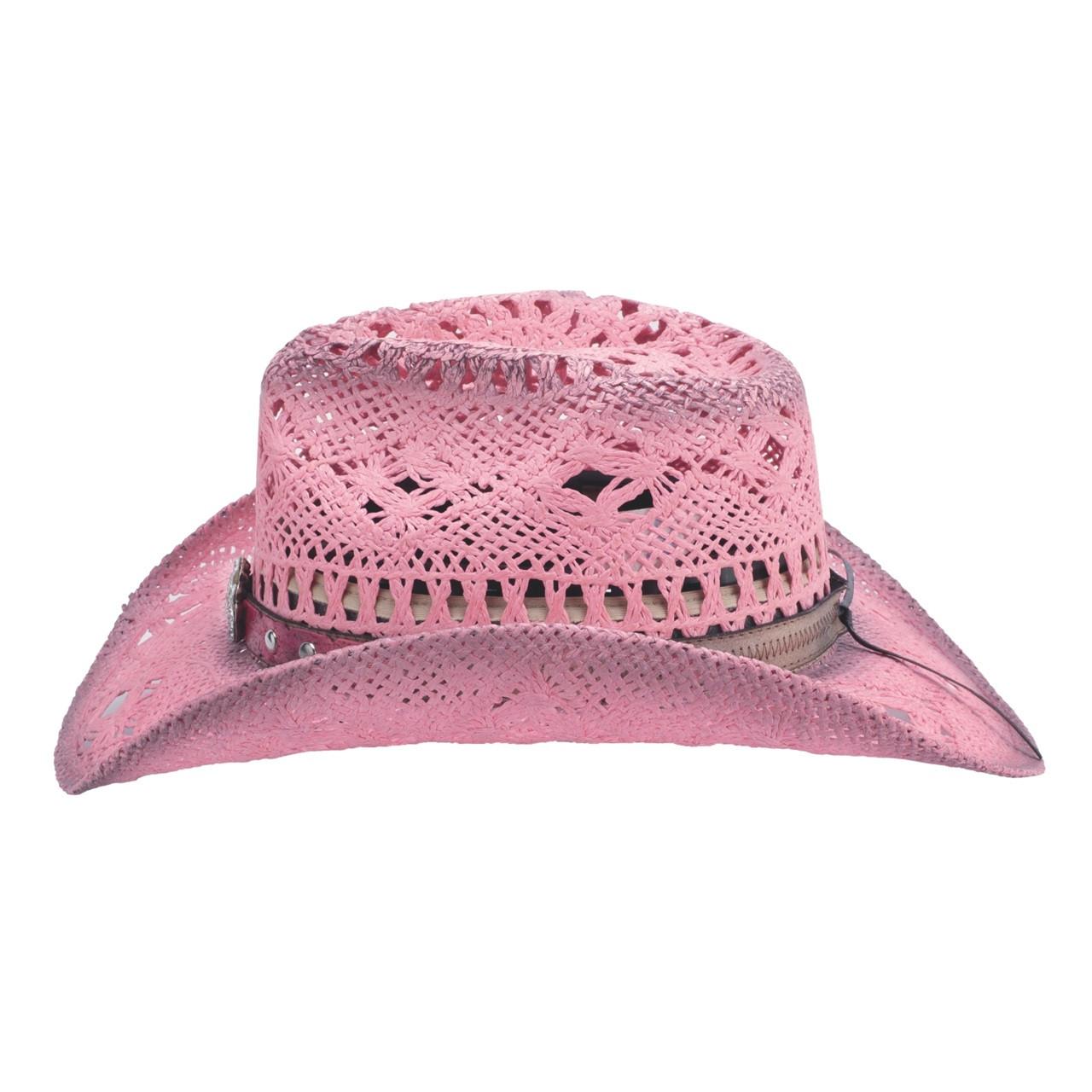 Bullhide Pink Magnificent Straw Western Hat | JW Stores