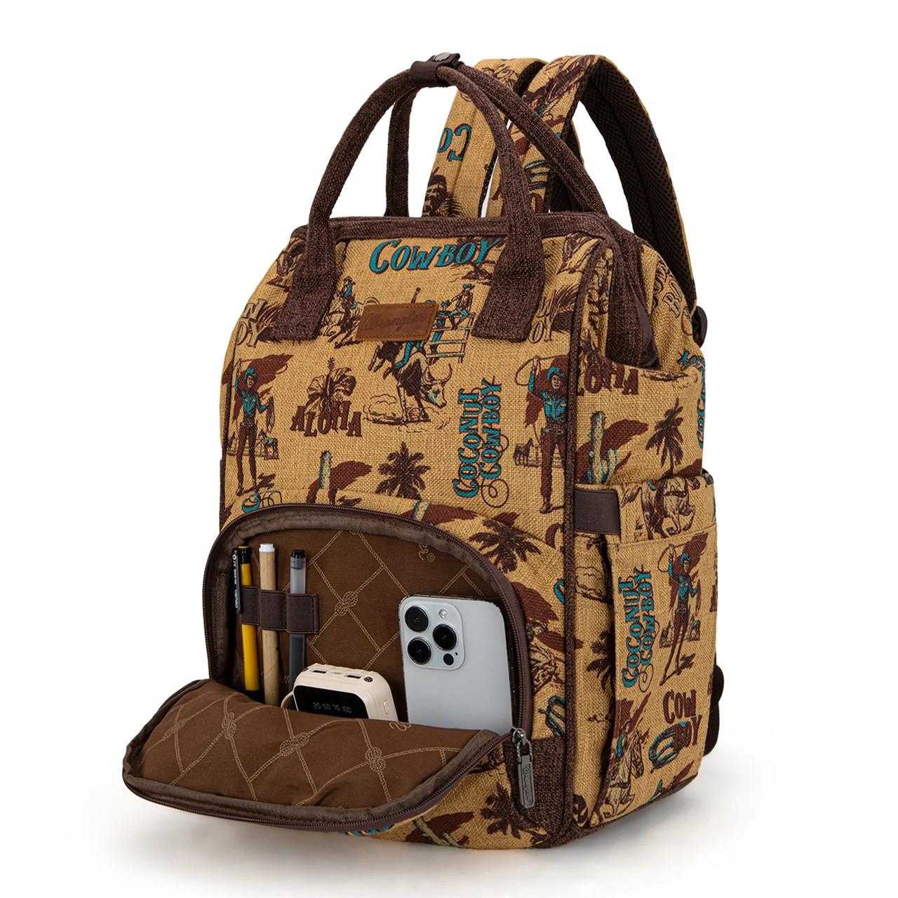 Montana West Western Clear Backpack- Brown 45570333.png?quality=100&fit=  main image 2