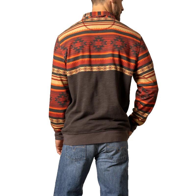Kimes Ranch Men's Brown Tack Aztec Pullover | JW Stores