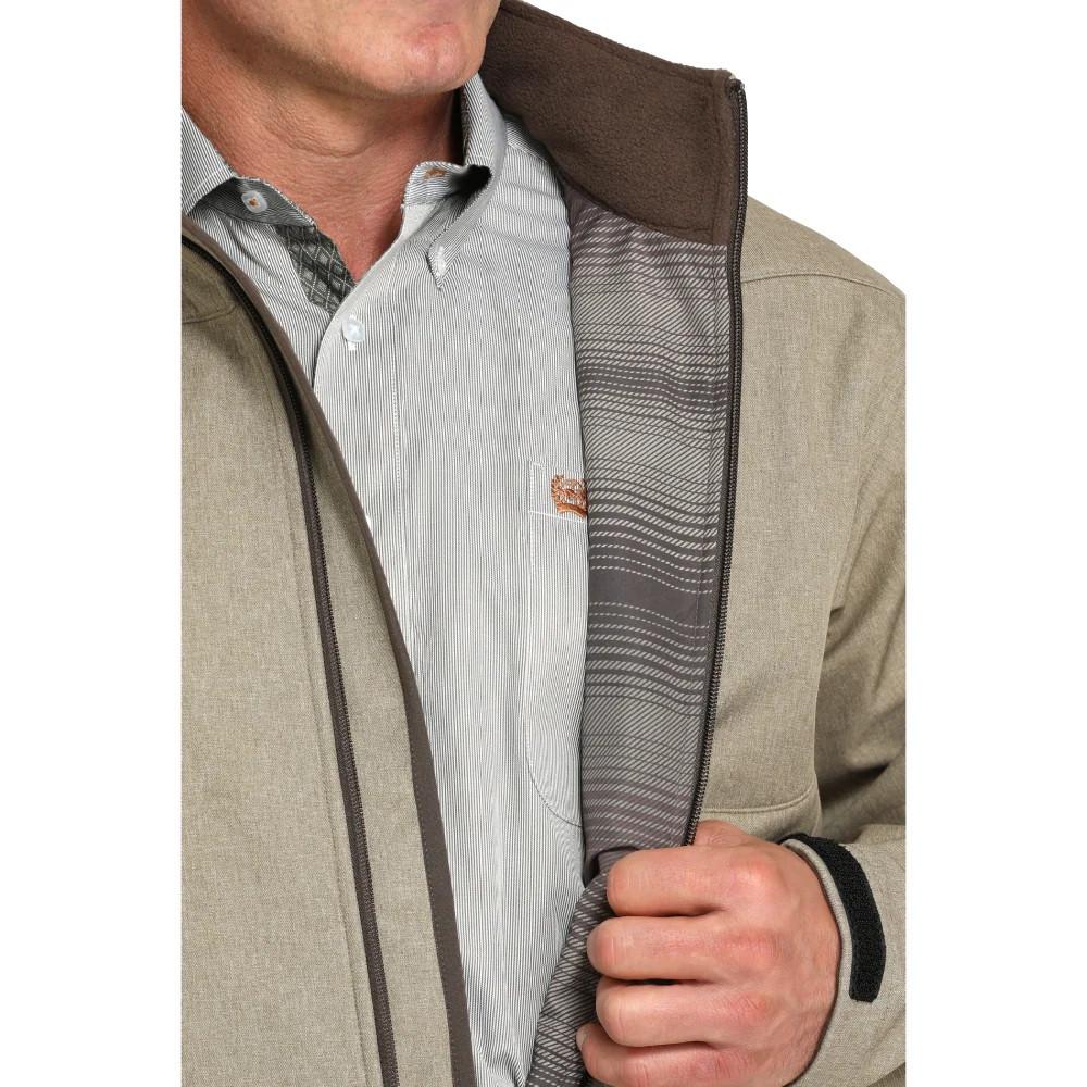 Cinch Men's Stone Brown Bonded Zip Large Jacket | JW Stores