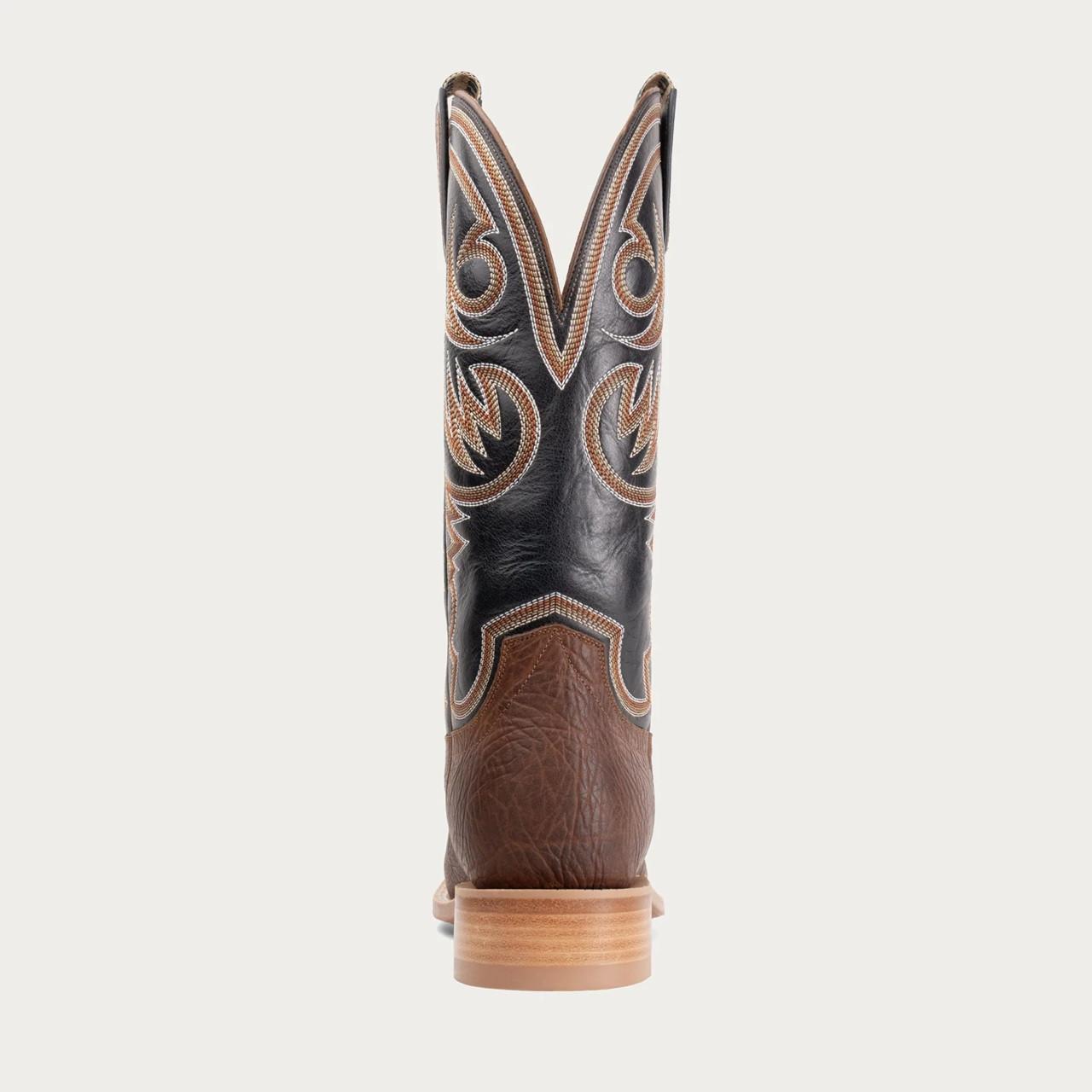 HYER Sawyer Broad Square Leather Cowboy Boots