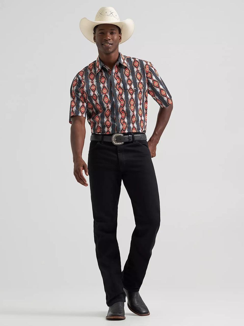 Wrangler Men's Checotah Short Sleeve Western Snap Tall Shirt